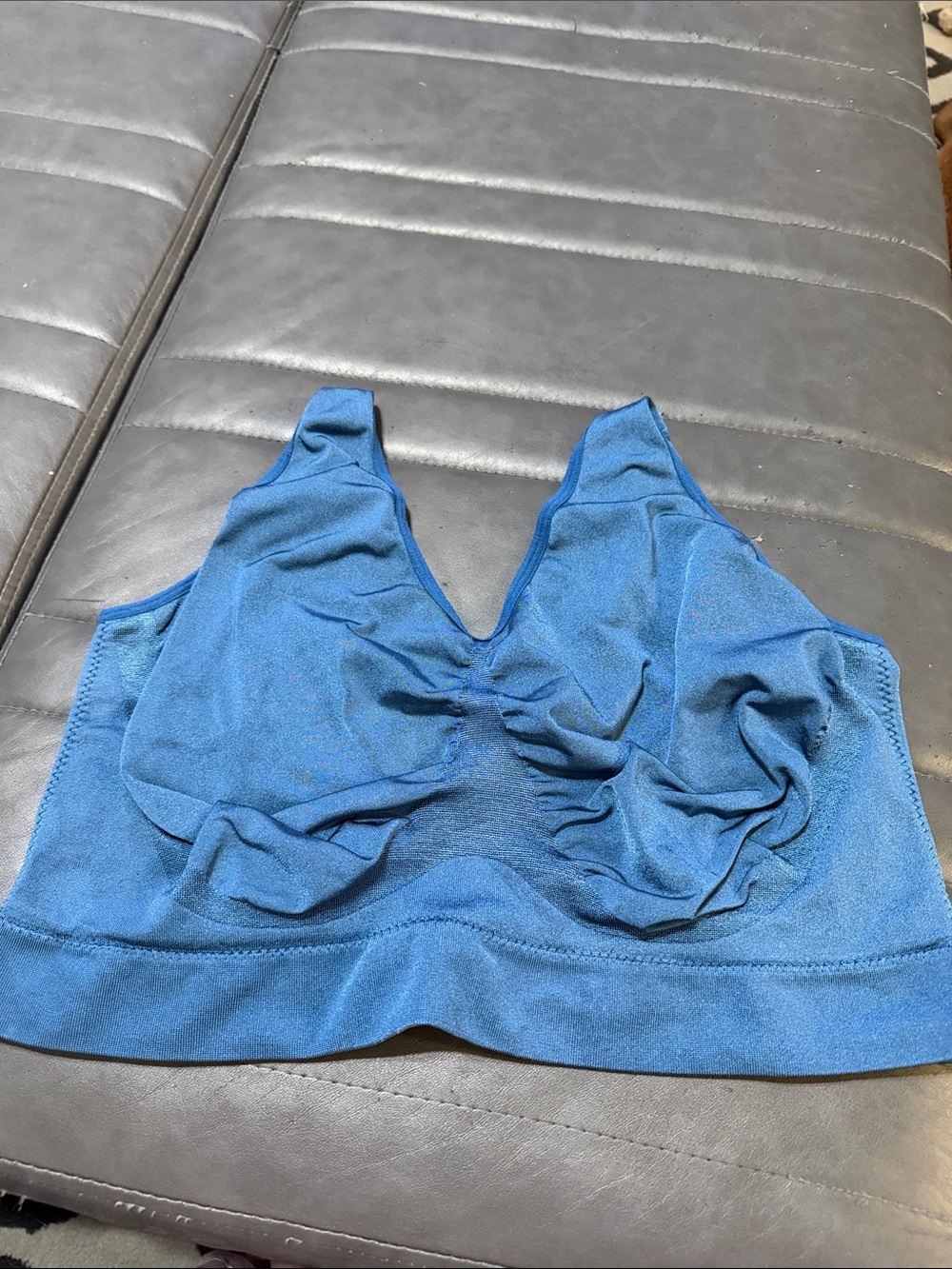Truekind Shapermint Wireless Throw-On Bralette in Deep Blue 4X unlined